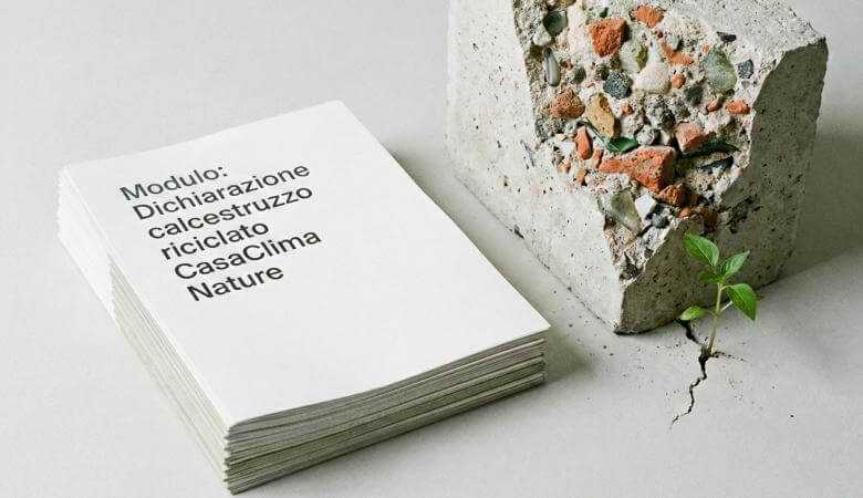 Conferma calcestruzzo riciclato CasaClima Nature
