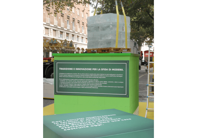 La scommessa del cubo di ghiaccio a Modena