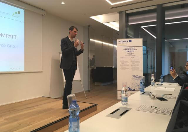 Corso specialistico “a bassa tecnologia ed alta efficienza”, tenuto il 15.11.