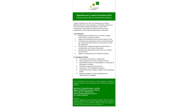 Dipendente Formazione