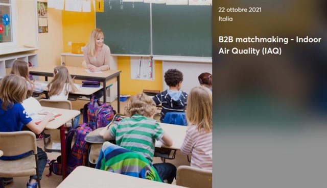 Workshop B2B Matchmaking - Indoor Air Quality (IAQ) 22 ottobre