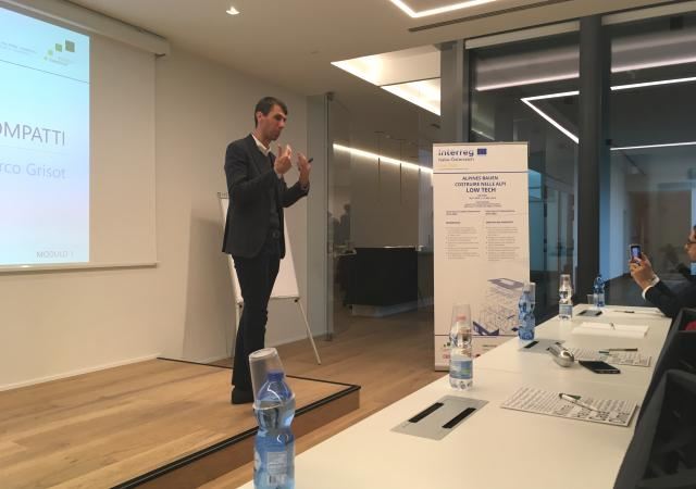 Corso specialistico “a bassa tecnologia ed alta efficienza”, tenuto il 15.11.